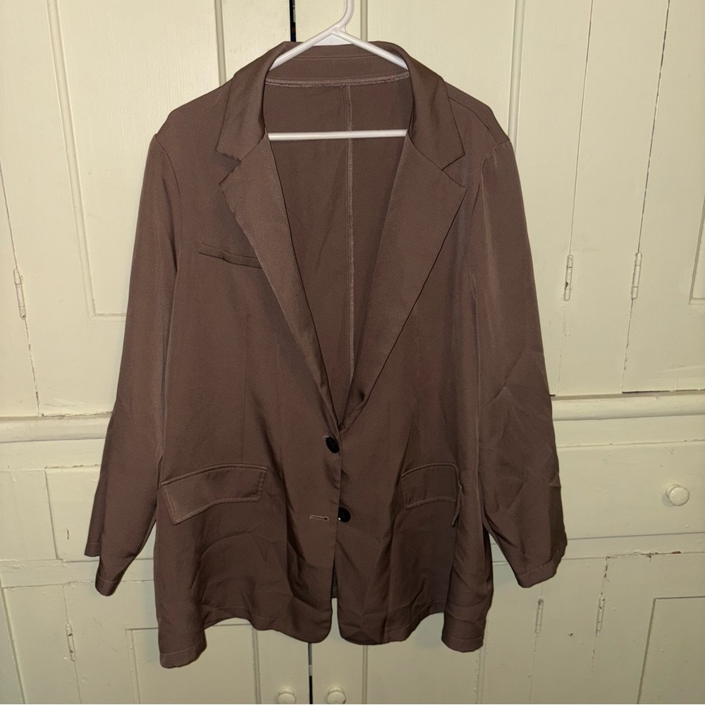 SHEIN Brown Oversized Blazer